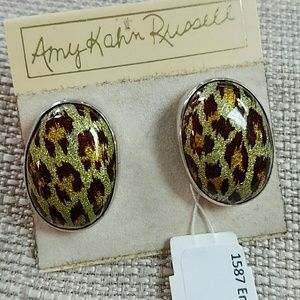 Amy Kahn Russell EARRINGS Sterling Animal Print